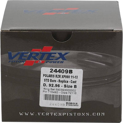 Vertex Pistons Vertex Piston 2014 Polaris RZR 4 900 900cc Cast Replica Piston Kit 24409B 24409B Photo - Primary