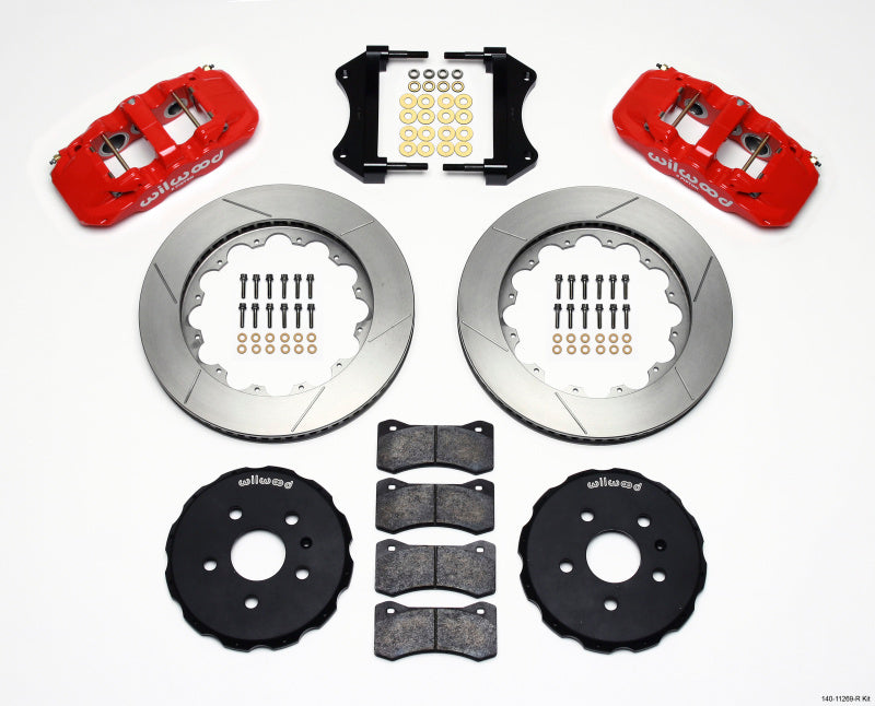 Wilwood AERO6 Front Hat Kit 14.25 Red 2010-2015 Camaro 140-11269-R 140-11269-R Photo - Primary