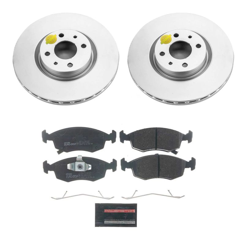 Power Stop 13-18 Fiat 500 Front Euro-Stop Brake Kit ESK7168 ESK7168 Photo - Primary