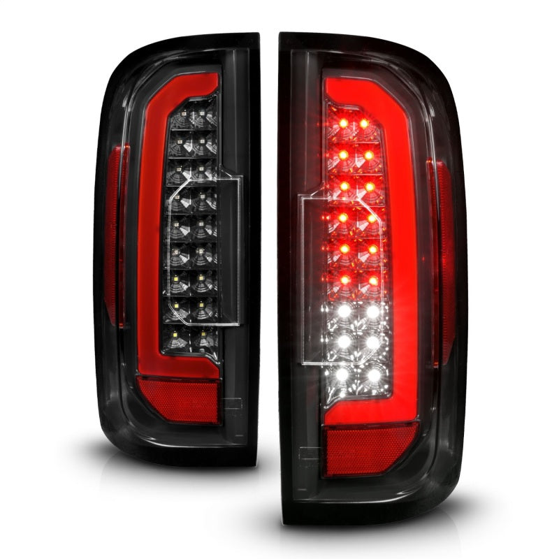 ANZO 15-21 GMC Canyon Full LED Taillights w/ Red Lightbar Black Housing/Clear Lens 311434 311434 Photo - Unmounted