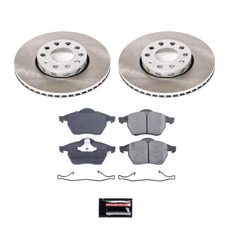 PowerStop Power Stop 96-98 Audi A4 Quattro Front Semi-Coated Rotor Kit SC3103 SC3103 Photo - Primary