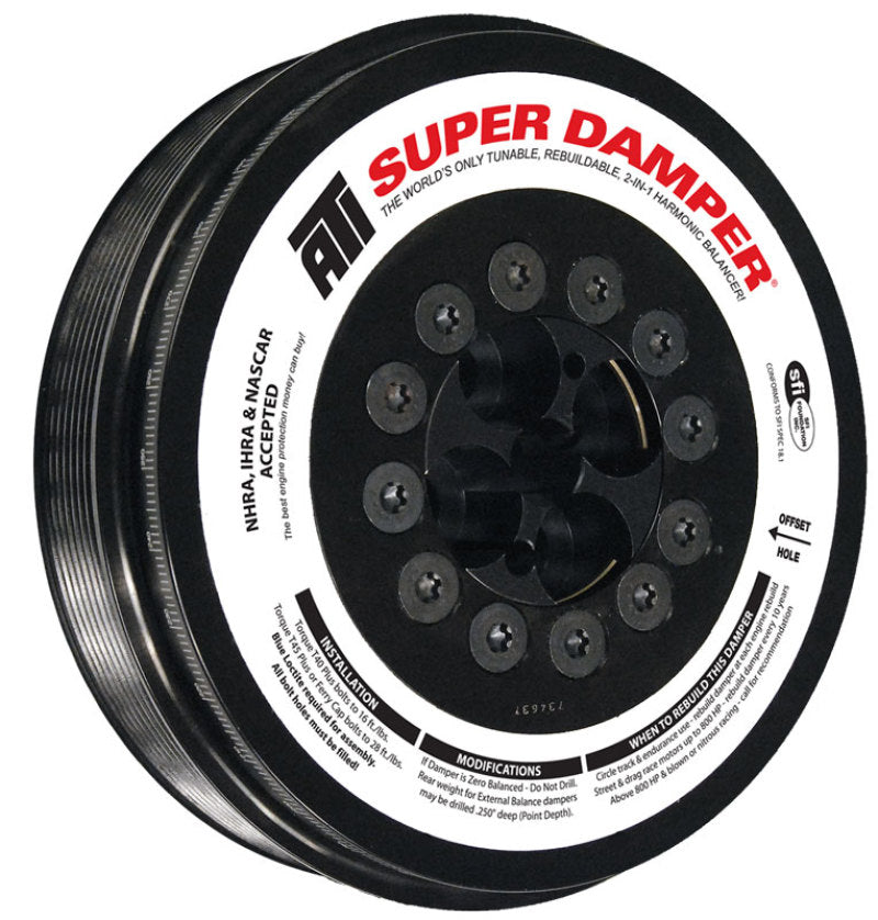 ATI Damper - 7.98in - Steel - 8 Grv - Cummins - 2003-07.5 - 5.9L - 3 Ring Hvy - Diesel ATI917374 ATI917374 Photo - Primary