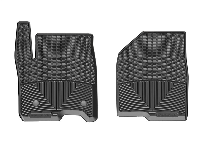 WeatherTech 2019+ Chevrolet Silverado 1500 Crew Cab Front Rubber Mats - Black W489 W489 Photo - Unmounted