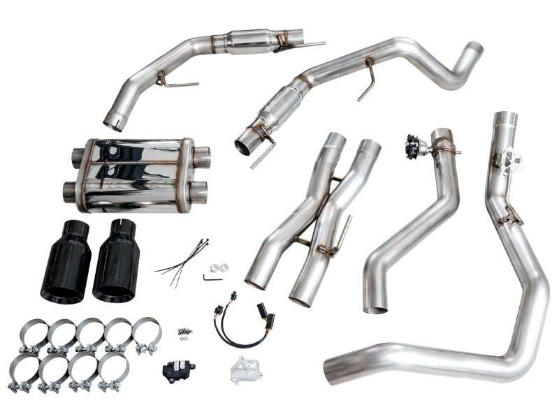AWE Tuning AWE Gen 3 Ford Raptor SwitchPath Exhaust  - Diamond Black Tips 3025-33356 3025-33356 Photo - out of package