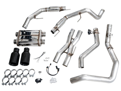 AWE Tuning AWE Gen 3 Ford Raptor SwitchPath Exhaust  - Diamond Black Tips 3025-33356 3025-33356 Photo - out of package