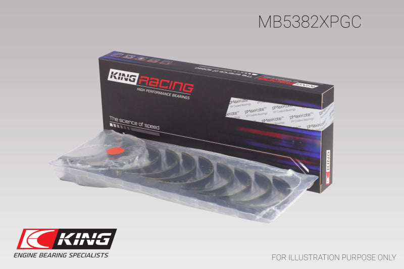 King Engine Bearings King Subaru EJ20/EJ22/EJ25 (Incl. Turbo) (Size 0.25) pMaxBlack Coated Main Bearing Set MB5382XPGC0.25 MB5382XPGC0.25 User 1