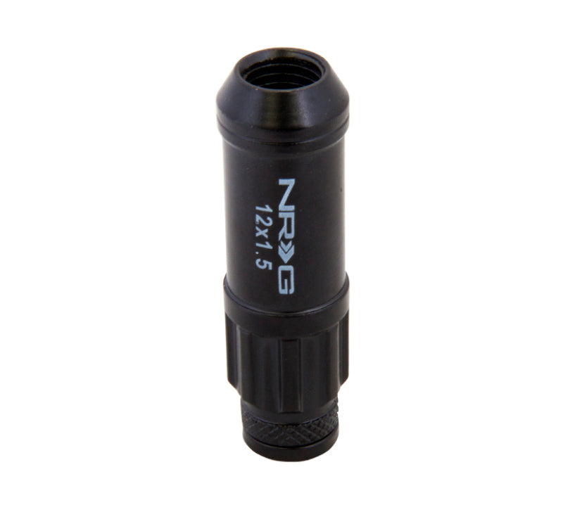 NRG M12 x 1.5 New Steel Lug Nut w/ Dust Cap Cover Set 21 Pc Black w/Locks LN-LS700BK-21 Photo - Primary