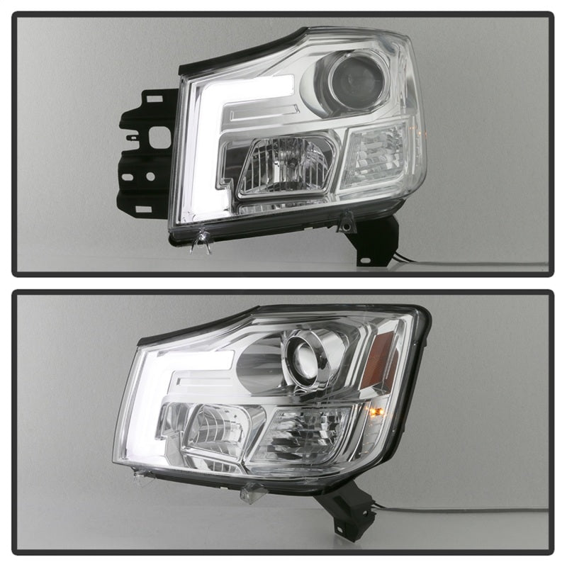 Spyder 04-15 Nissan Titan / 04-07 Nissan Armada V2 Projector Headlights - Chrome PRO-YD-NTI04-DRL-C 5085498 5085498 Photo - Unmounted