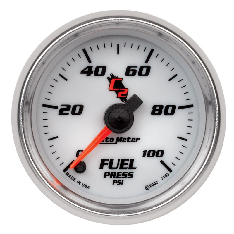Autometer 2-1/16" Fuel Pressure, 0-100 Psi, Stepper Motor, C2 7163 Photo - Primary