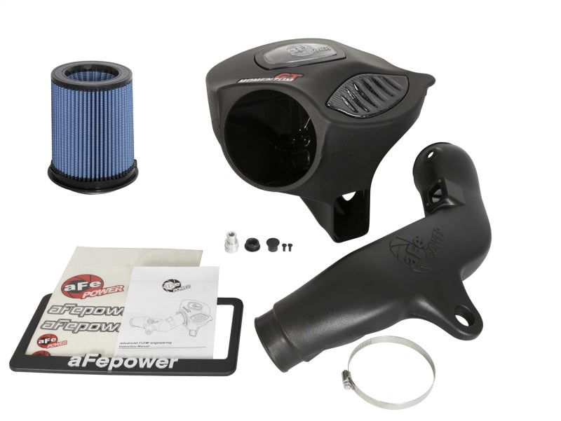aFe Cold Air Intake System w/Carbon Fiber Trim, Momentum GT PRO 5R for BMW 54-76311 Photo - Unmounted