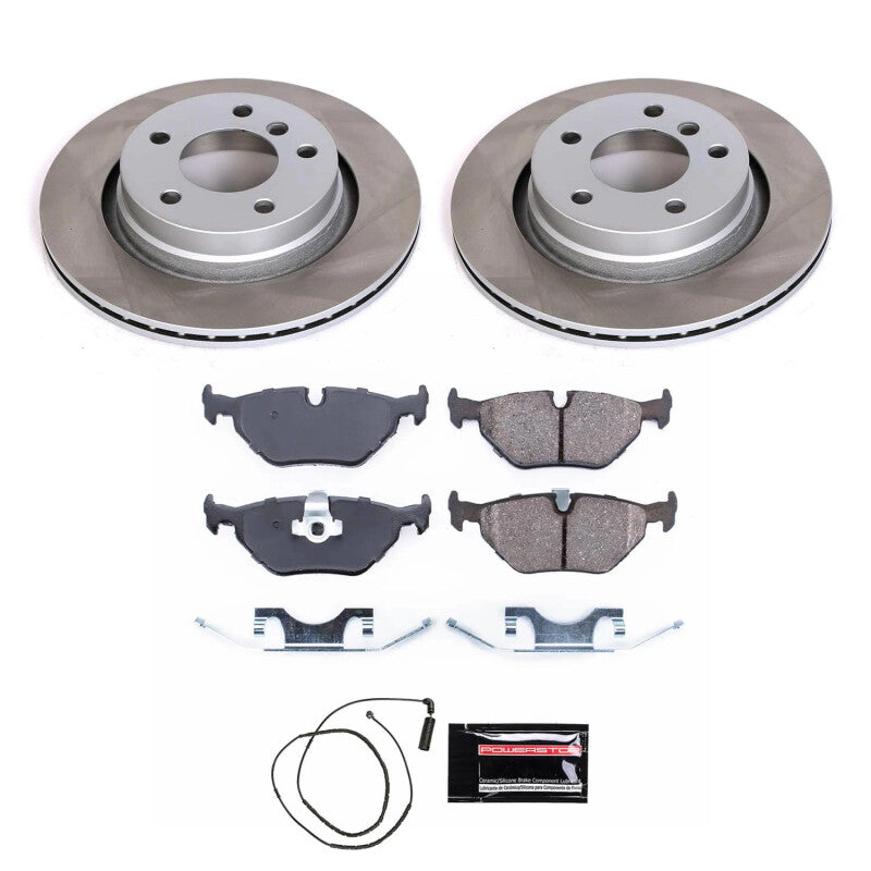 PowerStop Power Stop 99-00 BMW 328i Rear Semi-Coated Rotor Kit SC877 SC877 Photo - Primary
