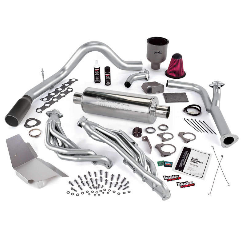 Banks Power 99-04 Ford 6.8L Truck EGR-Late Cat PowerPack System - SS Single Exhaust w/ Black Tip 49132-B 49132-B Photo - Primary
