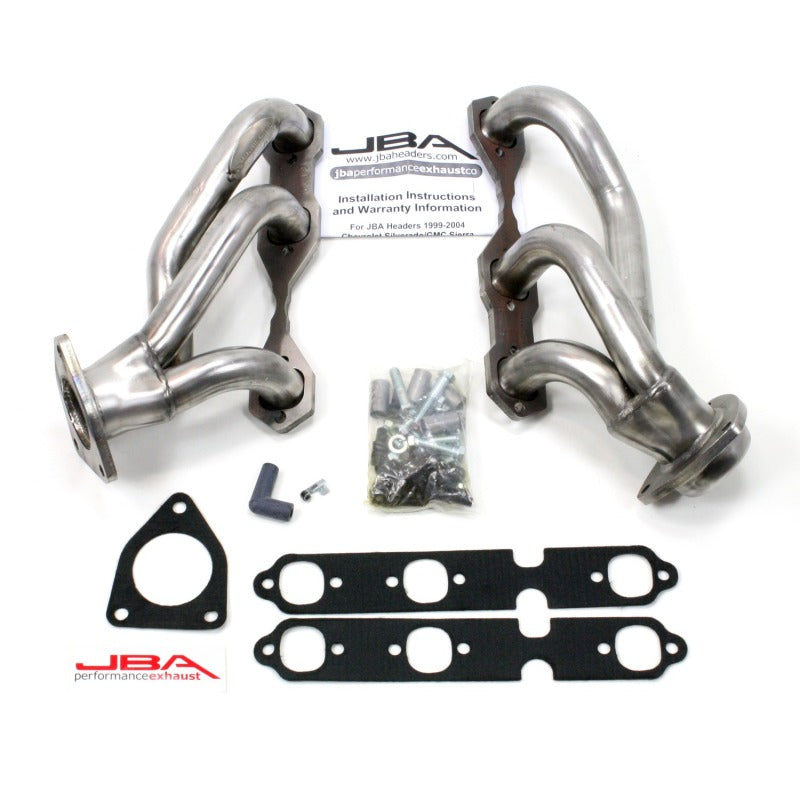 JBA 03-13 GM Truck 4.3L V6 1-1/2in Primary Raw 409SS Cat4Ward Header 1842S-9 1842S-9 Photo - Primary