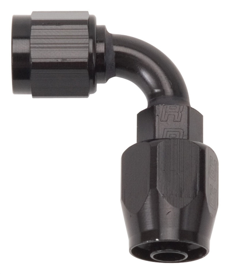 Russell Performance -12 AN Black 90 Degree Full Flow Swivel Hose End 613195 613195 Photo - Unmounted