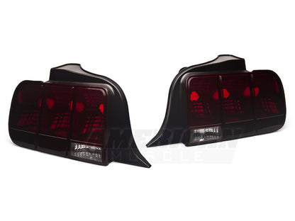 Raxiom 05-09 Ford Mustang Tail Lights- Black Housing (Smoked Lens) 49066 49066 Photo - Close Up