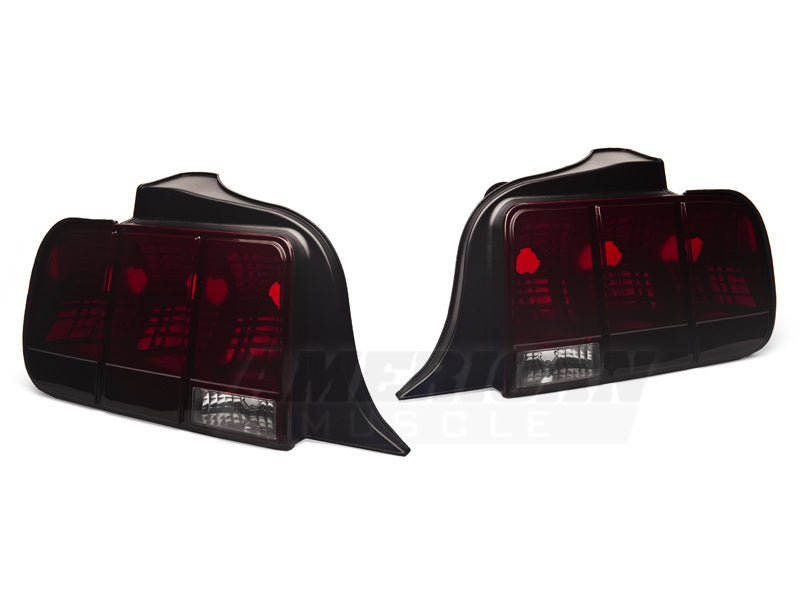 Raxiom 05-09 Ford Mustang Tail Lights- Black Housing (Smoked Lens) 49066 49066 Photo - Close Up