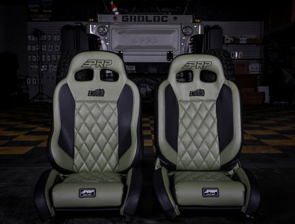 PRP Seats PRP Jeep Wrangler Enduro Elite Reclining Seat - Grey A89010-C38-54 A89010-C38-54 Photo - Close Up