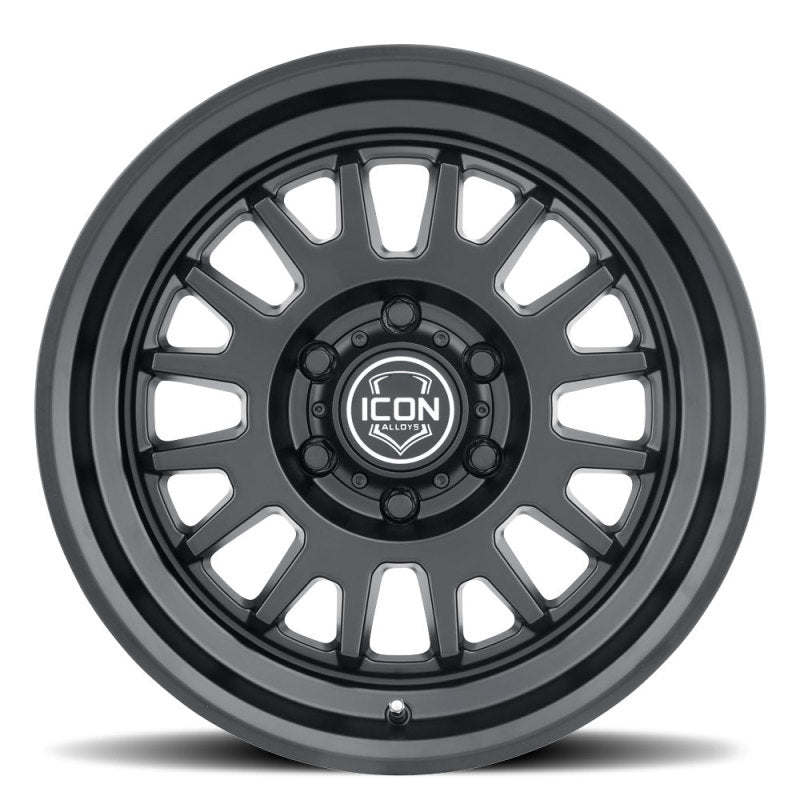 ICON Anza 17x8.5 5x5 -6mm Offset 4.5in BS 71.5mm Hub Bore Satin Black Wheel 8217857345SB 8217857345SB Photo - Unmounted