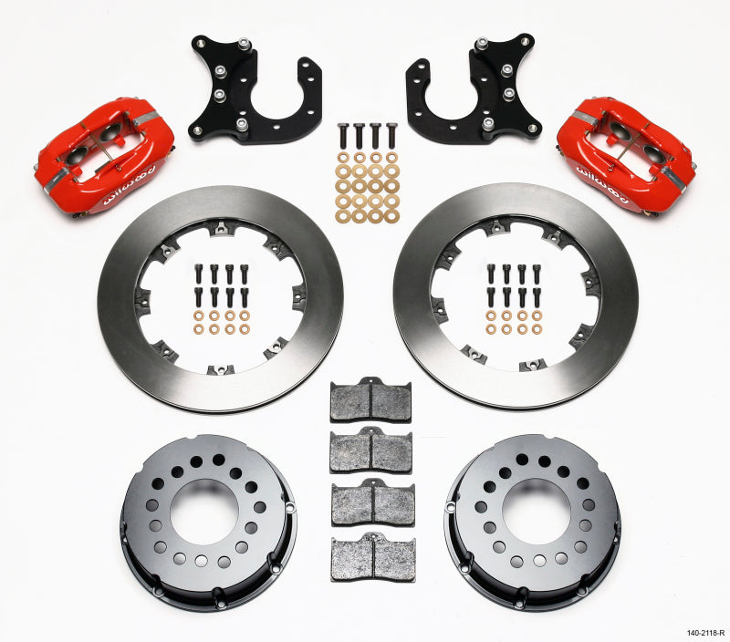 Wilwood Forged Dynalite P/S Rear Kit Red New Big Ford 2.50in Offset 140-2118-R 140-2118-R Photo - Primary