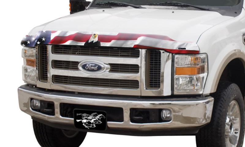 Stampede Vigilante Premium Hood Protector,American Flag w/Eagle,For 15-19 Ford 2153-30 Photo - Mounted