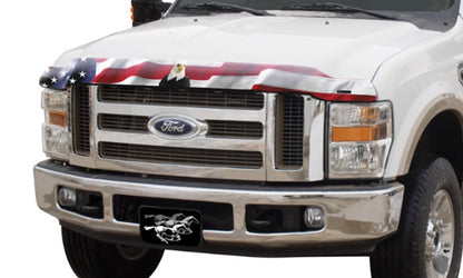 Stampede Vigilante Premium Hood Protector,American Flag w/Eagle 318-30 Photo - Mounted
