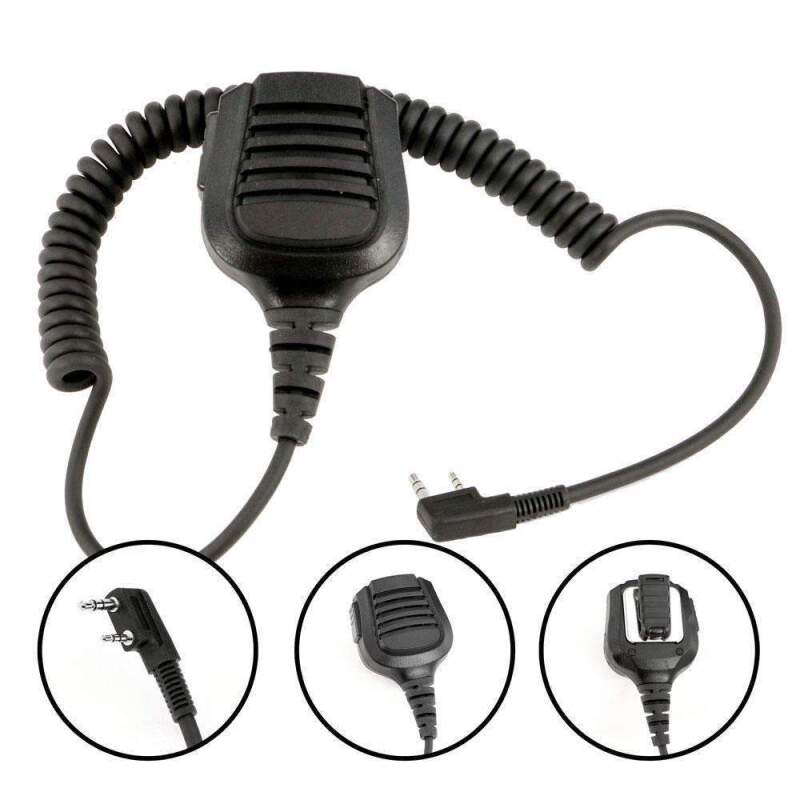 Rugged Radios PATROL Moto Kit - Ear Piece and Hand Mic With Black RDH-X -Business Band Radio PATROL-PACK-RDH-X PATROL-PACK-RDH-X Photo - Primary