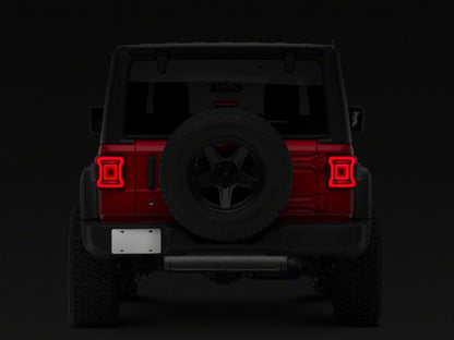 Raxiom 18-23 Jeep Wrangler JL Horizon LED Tail Lights- BlkHousing- Red Lens J133625-JL J133625-JL Photo - Close Up