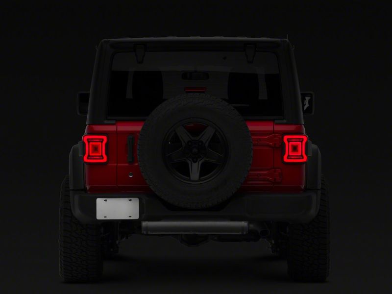 Raxiom 18-23 Jeep Wrangler JL Horizon LED Tail Lights- BlkHousing- Red Lens J133625-JL J133625-JL Photo - Close Up