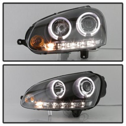Spyder Volkswagen GTI 06-09/Jetta 06-09 Halogen Model Only - LED Halo DRL Black PRO-YD-VG06-HL-BK 5012098 5012098 Photo - Unmounted