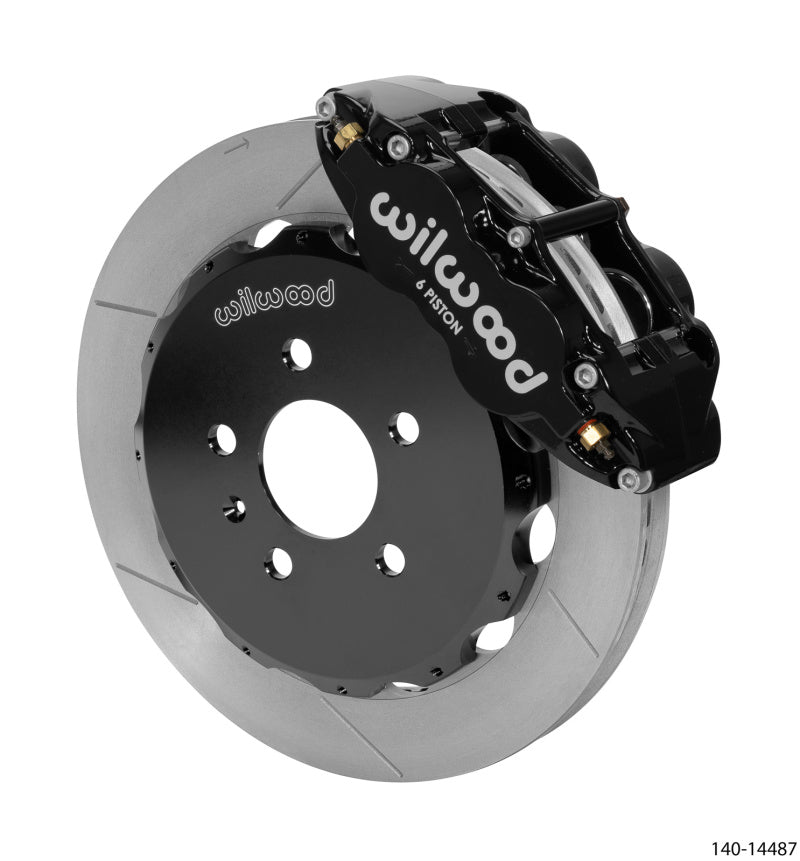 Wilwood 03-08 Audi A4 Forged Narrow Superlite 6R Front Big Brake Kit 12.88in Rotor Dia (Black) 140-14487 140-14487 User 1