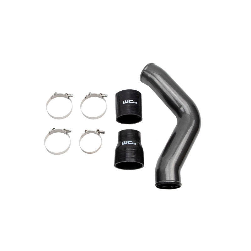 Wehrli 13-18 Cummins 6.7L Driver Side 3.5 in. Intercooler Pipe - Gloss Black WCF100434-GB