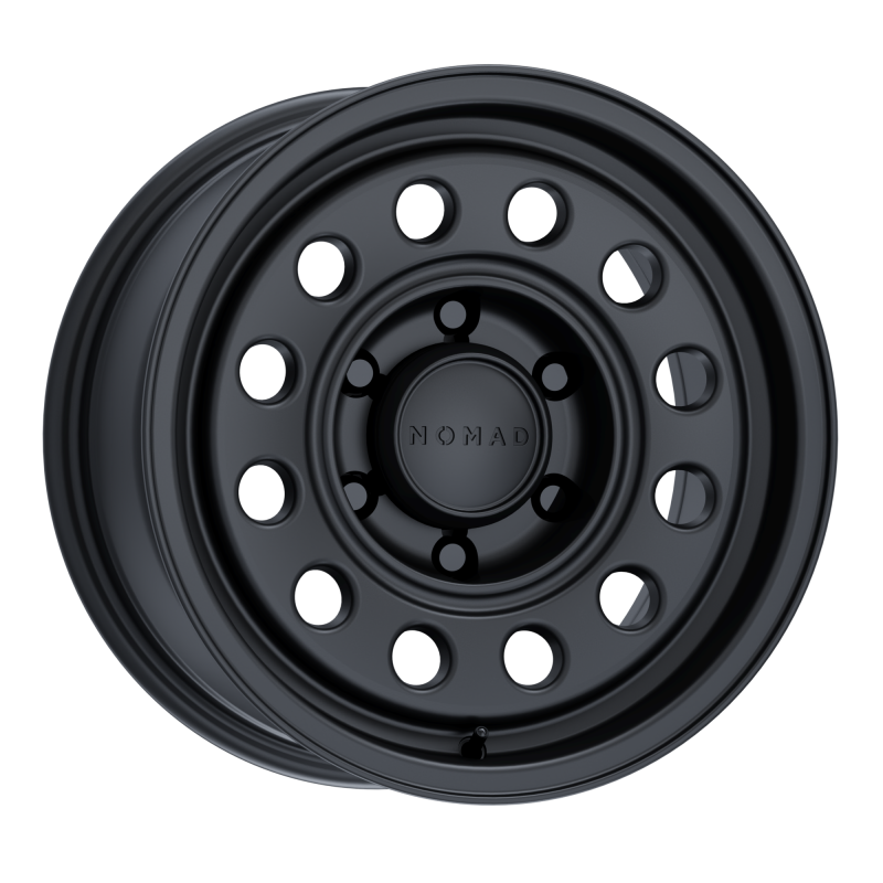 Nomad N501SB Convoy 15x7in / 5x139.7 BP / -10mm Offset / 107.95mm Bore - Satin Black Wheel N501SB-57055-10 N501SB-57055-10 Photo - Primary