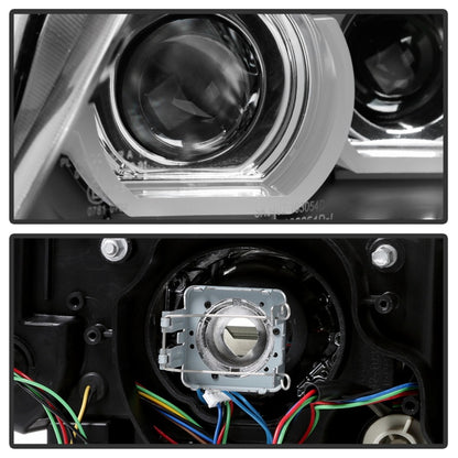 Spyder 09-12 BMW E90 3-Series 4DR HID w/ AFS Only - LED Turn - Black - PRO-YD-BMWE9009-AFSHID-BK 5086495 5086495 Photo - Unmounted