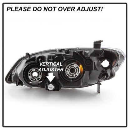 SPYDER xTune 04-05 Honda Civic (Excl Hatchback/Si) OEM Style Headlights - Black (HD-JH-HC04-4D-AM-BK) 9042706 9042706 Photo - Unmounted