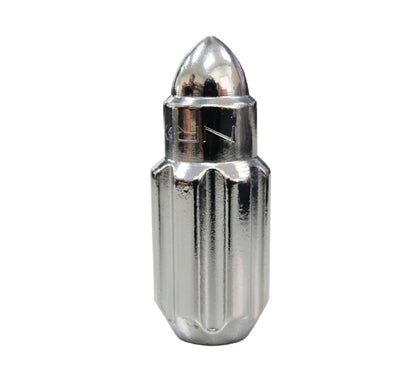 NRG M12 x 1.5 Steel Lug Nut Set  Bullet Shape 21 pc Silver W/ Lock Key 10T6B LN-LS500SL-21 Photo - Primary