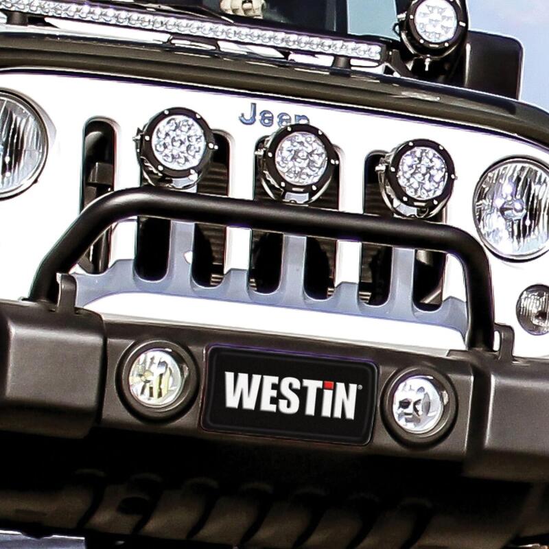 Westin/Snyper 07-17 Jeep Wrangler Snyper Bumper Mount Light Bar - Textured Black 62-41055 62-41055 Photo - Mounted