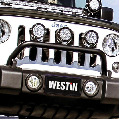 Westin/Snyper 07-17 Jeep Wrangler Snyper Bumper Mount Light Bar - Textured Black 62-41055 62-41055 Photo - Mounted