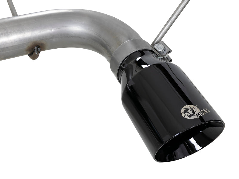 aFe Large Bore HD 3in 304 SS Cat-Back Exhaust w/ Black Tips 14-19 Jeep Grand Cherokee (WK2) V6-3.6L 49-38078-B 49-38078-B Photo - Unmounted
