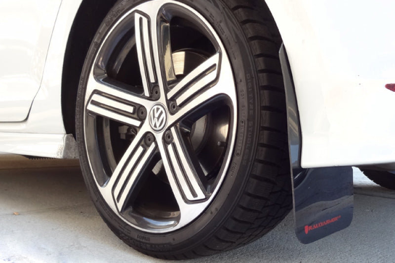 Rally Armor 2015+ MKVII VW Golf R Mud Flaps White Logo MF40-UR-BLK/WH User 2