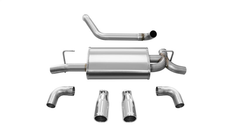 Corsa Performance Corsa 18+ Jeep Wrangler JL 2.5in Dual Rear Exit Polished Tips Sport Ax 21014 Photo - Primary