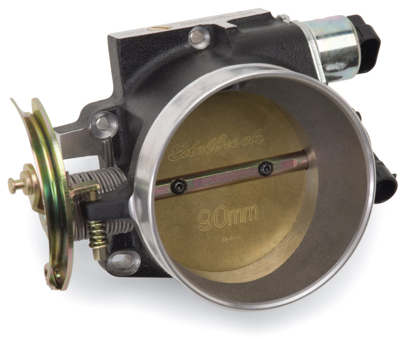Edelbrock Throttle Body Victor Universal LS1 90mm Black Mini Texture Powder Coating 38643 38643 Photo - Primary