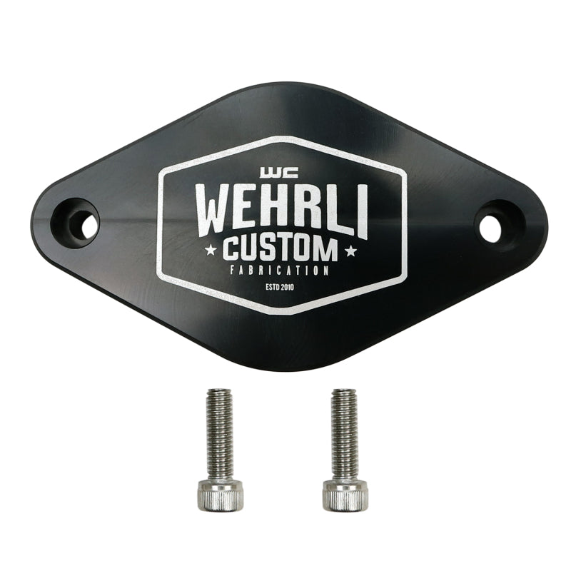 Wehrli 11-16 Chevrolet 6.6L LML Duramax Turbo Resonator Billet Block Off Plate WCF100096 WCF100096 Photo - Primary