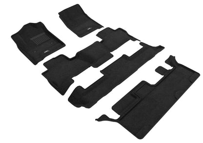 3D MAXpider 15-20 Chevrolet Tahoe With Bench 2nd Row Elegant 1st 2nd 3rd Row - Floor Mat Set (Black) L1CH06204709 L1CH06204709 Photo - Primary