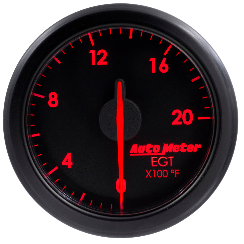 Autometer 2-1/16" E.G.T, 0-2000`F, Airdrive, Black 9145-T User 3