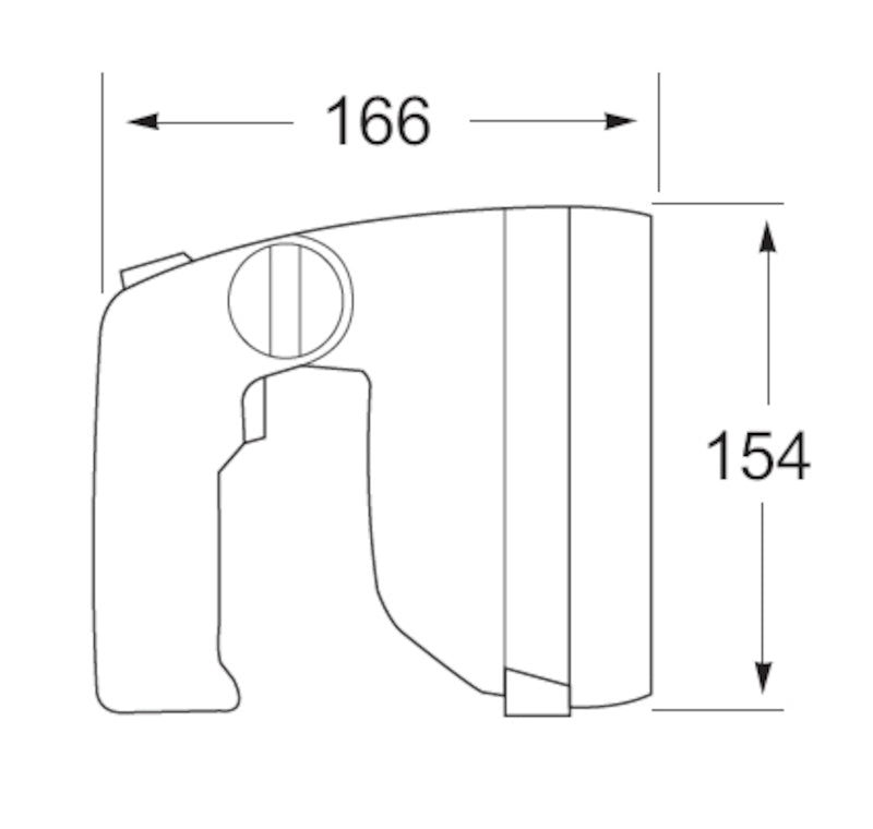 Hella Search Lamp Mg12 1H5 998502001 998502001 Technical Drawing