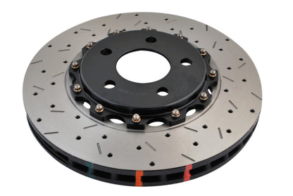 DBA 05-10 Ford Mustang GT / 11-13 V6 Front Drilled & Slotted 5000 Series 2 Piece Rotor w/ Gold Hat 52113GLDXS 52113GLDXS Photo - out of package