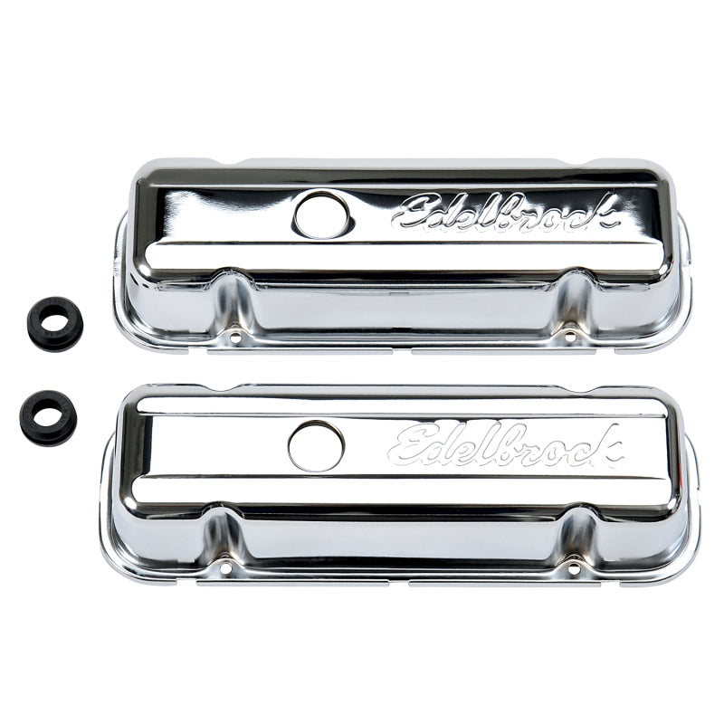 Edelbrock Valve Cover, Signature Series, Buick, 1977 & later 3.8L & 4.1L V6, Chr 4486 Photo - Primary