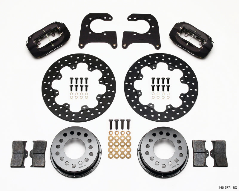 Wilwood FDL Rear Drag Kit, Drilled Rotor, Chevy 12 Bolt-Spec 3.15" Brng 140-5771-BD Photo - Primary