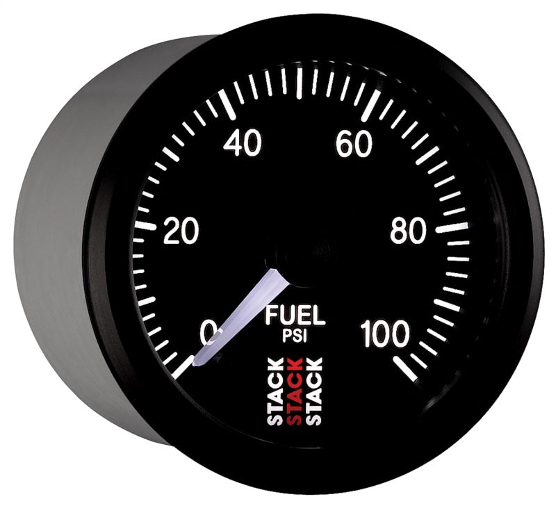 Autometer Stack 52mm 0-100 PSI 1/8in NPTF Male Pro Stepper Motor Fuel Pressure Gauge - Black ST3306 ST3306 User 6
