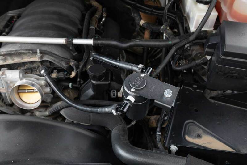 K&N Engineering K&N 20-23 GM 2500/3500 6.6L Oil Separator Catch Can 81-0812 81-0812 Photo - Mounted